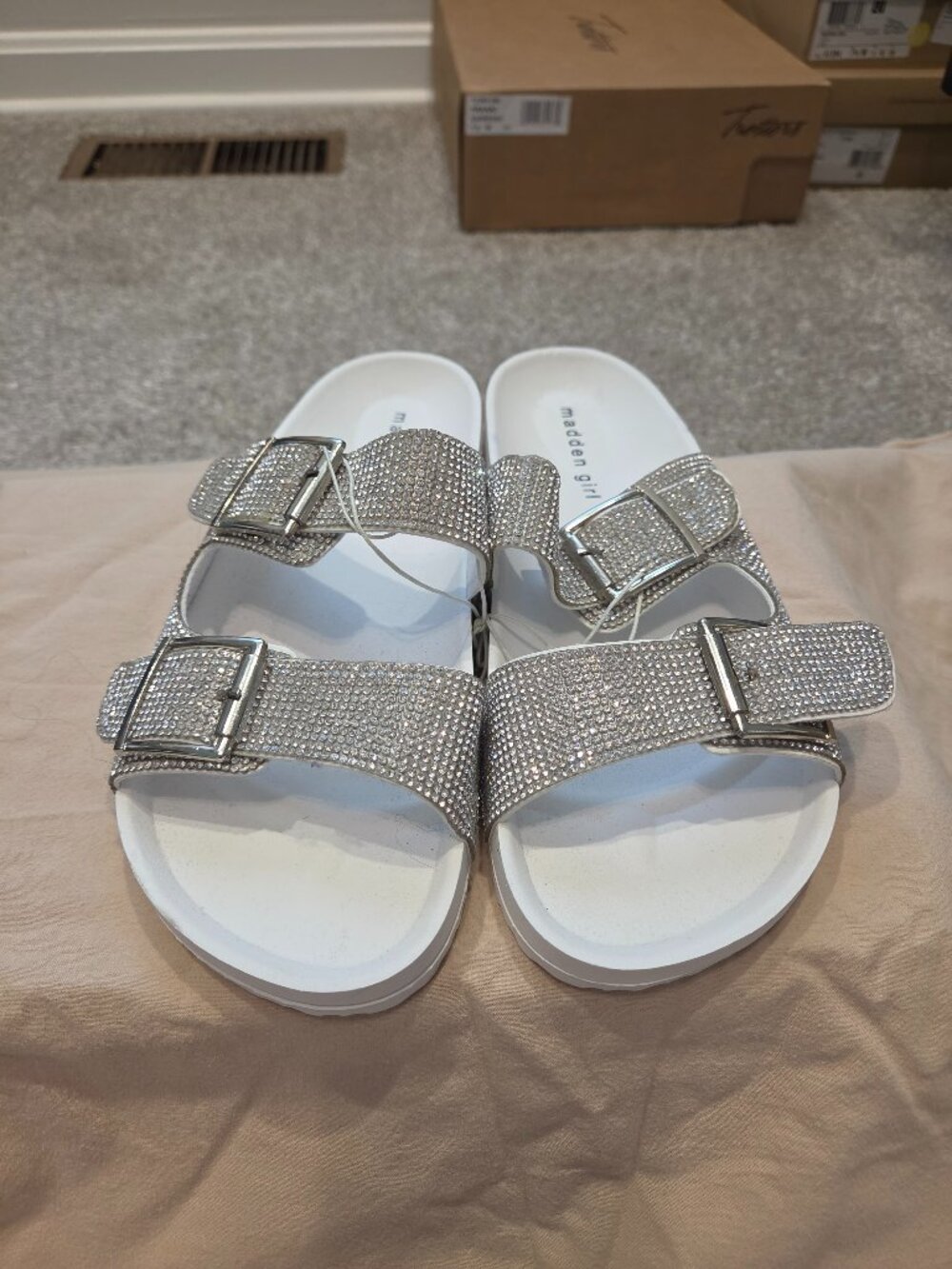 NWOT!  Steve Madden Rhinestone Sandals